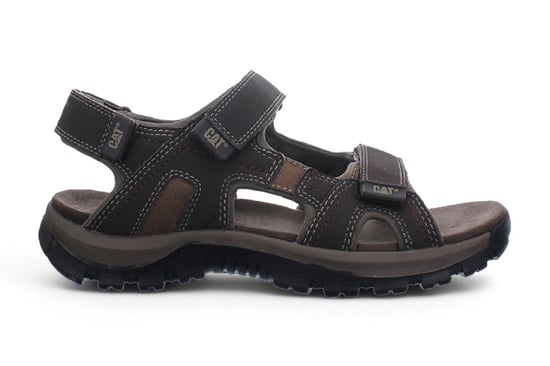 Sandalias de trekking Giles de cuero marrón oscuro para hombre de Caterpillar - Image 2