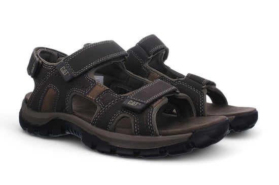 Sandalias de trekking Giles de cuero marrón oscuro para hombre de Caterpillar - Image 5