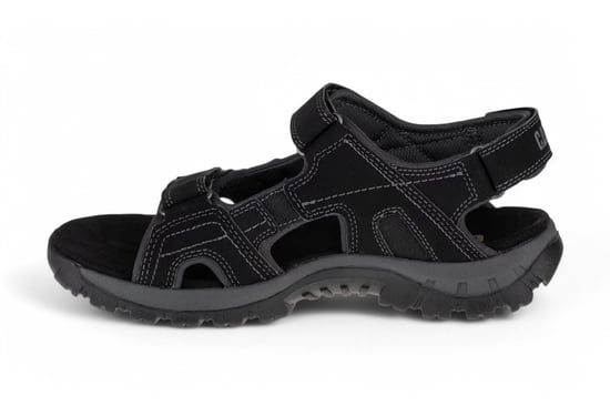Sandalias de trekking Giles de cuero negro para hombre de Caterpillar - Image 5