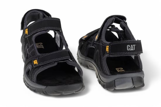 Sandalias de trekking Giles de cuero negro para hombre de Caterpillar - Image 6