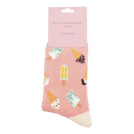 Señoras calcetines de helado | Novelty Funny Crew Bamboo Calcetines de regalo - Image 2