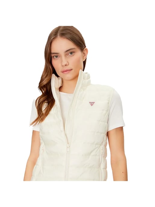 Chaqueta de plumas sin mangas Guess para mujer Mini Triangle - Image 3