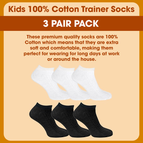 Lote de 3 calcetines de entrenamiento para niños 100% algodón - Image 3