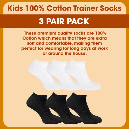 Lote de 3 calcetines de entrenamiento para niños 100% algodón - Image 3