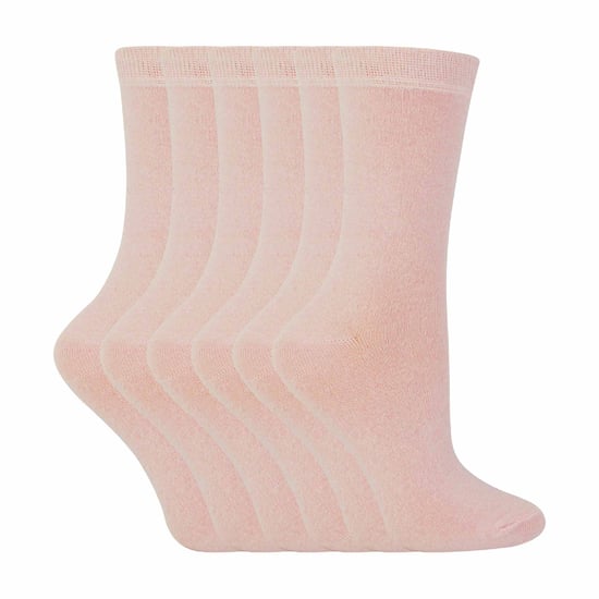 Lote de 6 calcetines de algodón de colores lisos para niños - Image 1