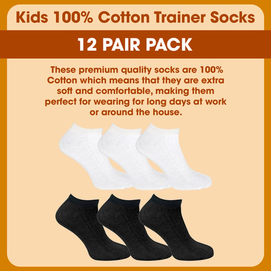 Lote de 12 calcetines de entrenamiento para niños 100% algodón - Image 3
