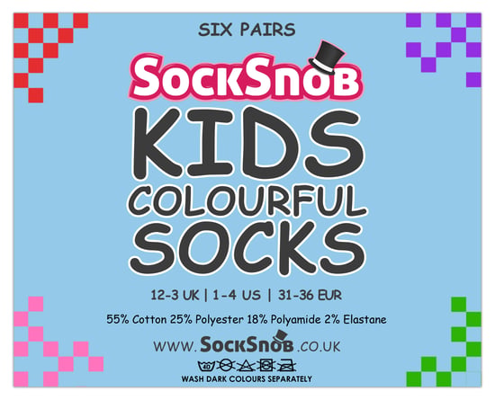 24 Multipack de calcetines infantiles de algodón | Calcetines ideales para niños y niñas - Image 2
