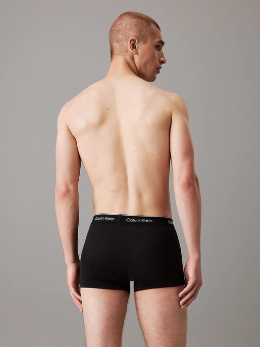 Calvin Klein CLÁSICOS DE ALGODÓN Paquete de 3 Trunks para Hombre Negro - Image 2