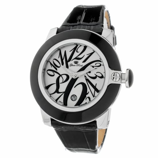 Glam Rock Reloj de mujer Cuarzo plata negro - Image 1