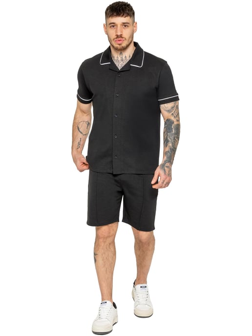 Enzo | Conjunto de chándal con camisa y pantalón corto para hombre - Image 1