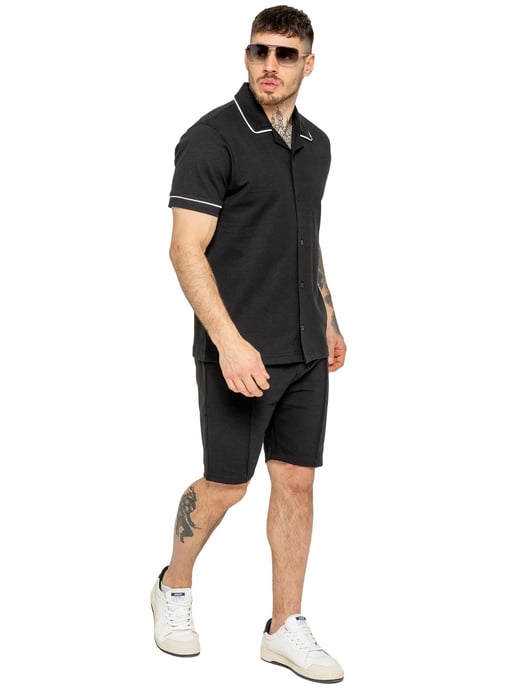 Enzo | Conjunto de chándal con camisa y pantalón corto para hombre - Image 2