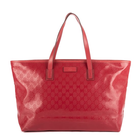 Gucci Classic Supreme Tote en Rojo Lona recubierta - Image 1