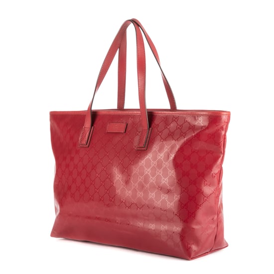 Gucci Classic Supreme Tote en Rojo Lona recubierta - Image 2