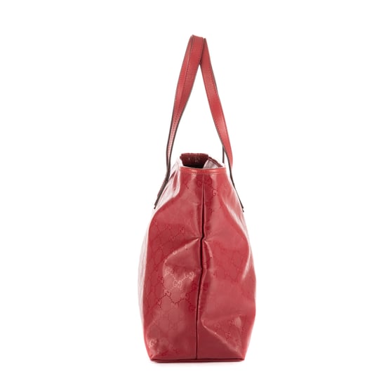 Gucci Classic Supreme Tote en Rojo Lona recubierta - Image 5
