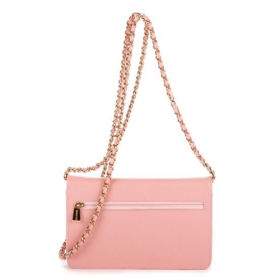 Chanel Timeless Wallet On Chain en Rosa Piel de becerro - Image 4