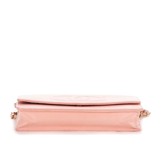 Chanel Timeless Wallet On Chain en Rosa Piel de becerro - Image 6