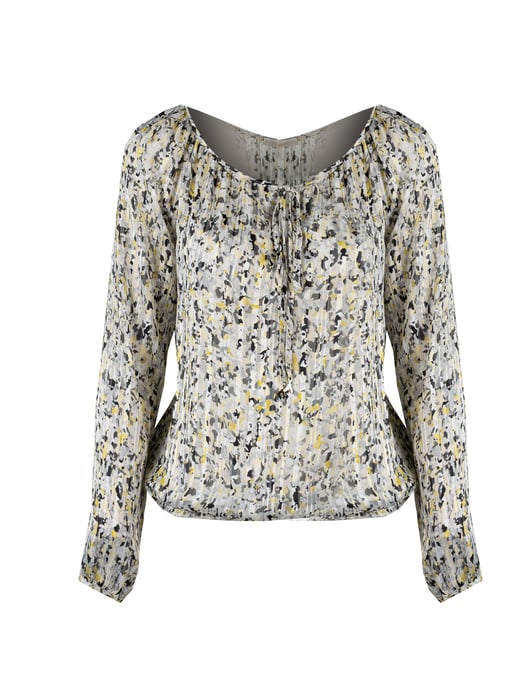 Patrizia Pepe Blusa de mujer negro, amarillo, Gris - Image 2