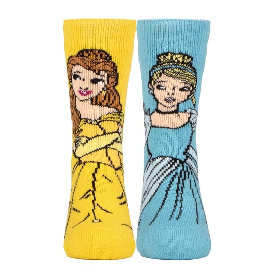 3 Pares Multipack Novedad Calcetines Disney Niñas | Calentadores | Calcetines Princesas Lite Térmicos Niños - Princesas Disney - Image 3
