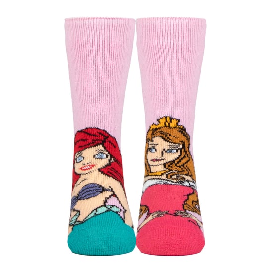 3 Pares Multipack Novedad Calcetines Disney Niñas | Calentadores | Calcetines Princesas Lite Térmicos Niños - Princesas Disney - Image 5