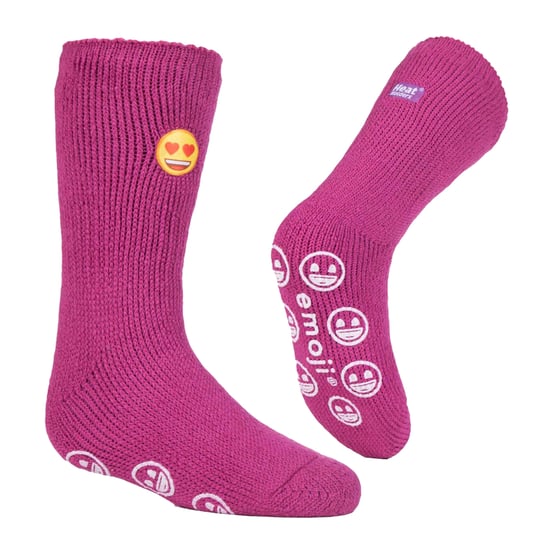 Calentadores - Calcetines de invierno antideslizantes 2.3 TOG para niños - Emoji cara de corazón - Image 3