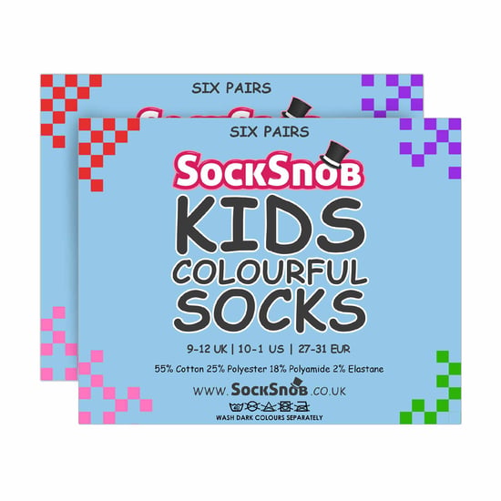12 pares de calcetines de algodón de colores para niños - Image 2