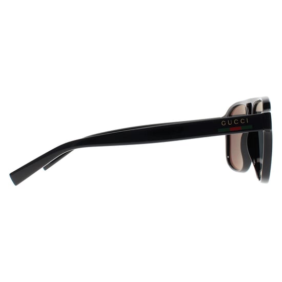 Gucci Aviator Hombre Negro Brillante Gris Polarizado GG1856S - Image 4