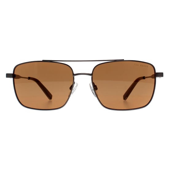 Ted Baker Rectángulo Hombre Brillante Luz Gunmetal Brown TB1720 Elijah - Image 1