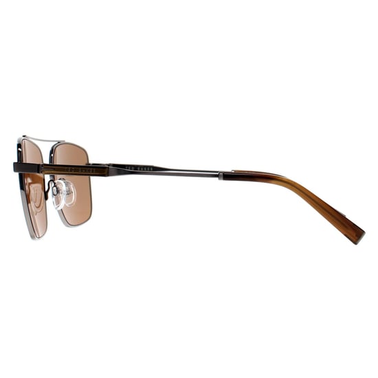 Ted Baker Rectángulo Hombre Brillante Luz Gunmetal Brown TB1720 Elijah - Image 3