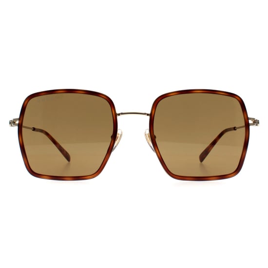 Gucci Square Womens Havana Oro Marrón GG1848S - Image 1