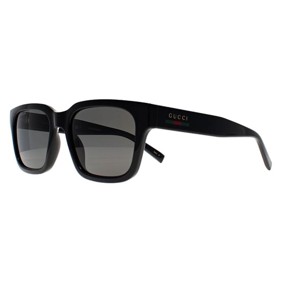 Gucci Cuadrado Mujer Negro Brillante Gris Polarizado GG1857S - Image 2