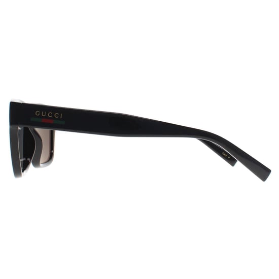 Gucci Cuadrado Mujer Negro Brillante Gris Polarizado GG1857S - Image 3