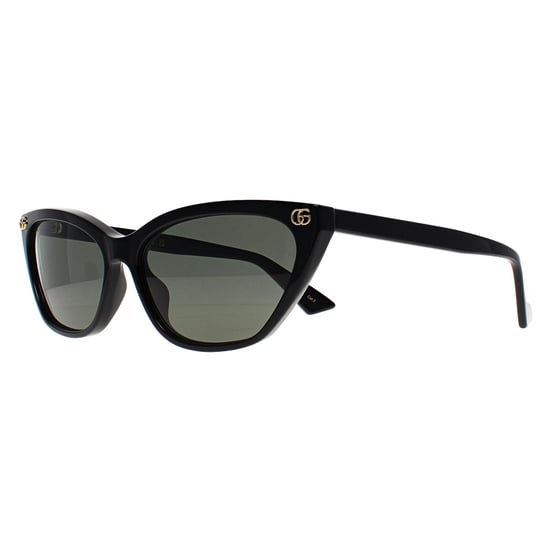 Gucci Cat Eye Mujer Negro Brillante Gris GG1815S - Image 2