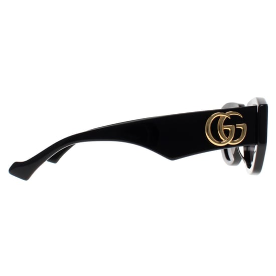 Gucci Cat Eye Mujer Negro Brillante Gris GG1421S - Image 4