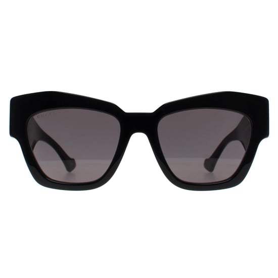 Gucci Cat Eye Mujer Negro Brillante Gris GG1422S - Image 1
