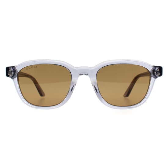 Gucci Square Mens Transparente Gris Marrón GG1892S - Image 1