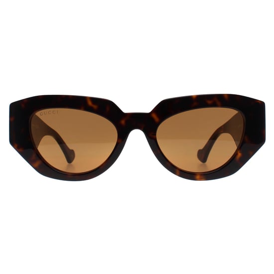Gucci Cat Eye Mujer Marrón Habana Oscuro Brillante GG1421S - Image 1