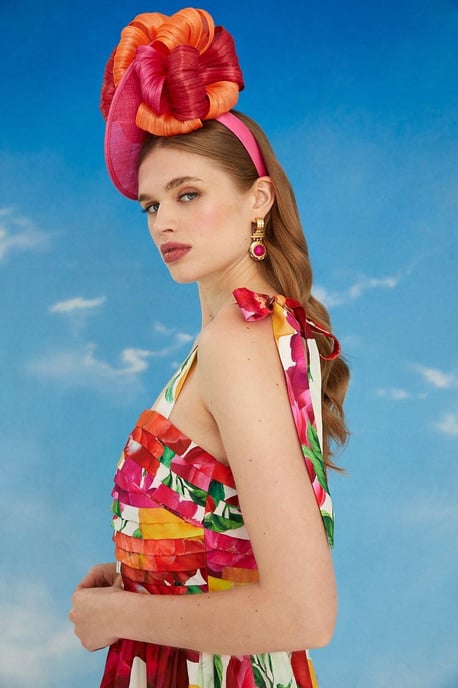 Lisa Tan Balloon Hem Tie Shoulder Maxi Dress - Image 2