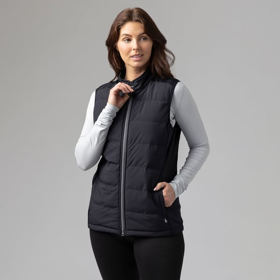 Chaleco híbrido aislante de invierno para mujer | Chaleco sin mangas con forro polar - Image 4