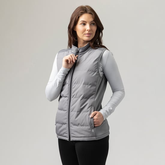 Chaleco híbrido aislante de invierno para mujer | Chaleco sin mangas con forro polar - Image 4