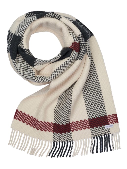 Bufanda de lana Burberry color crema - Image 1