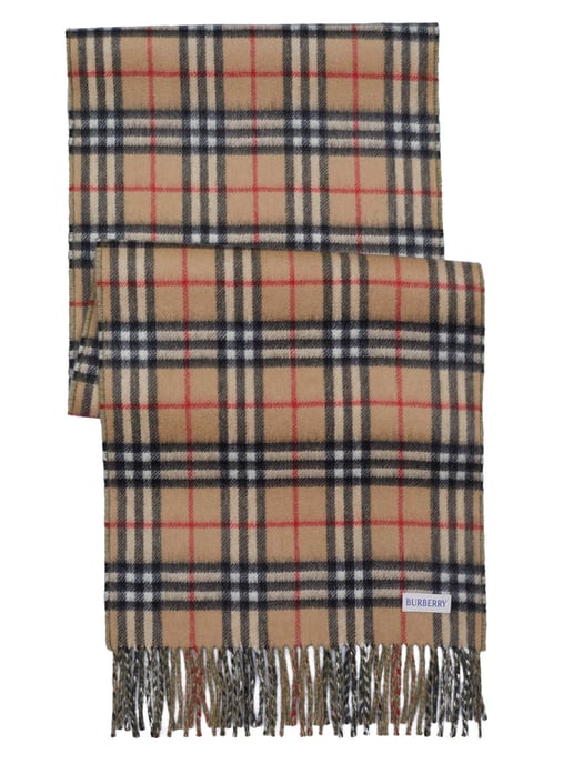 Bufanda reversible de cachemir verde de Burberry - Image 2