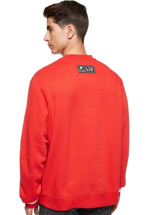 Sudadera Nike Air Fleece Crew en rojo - Image 2