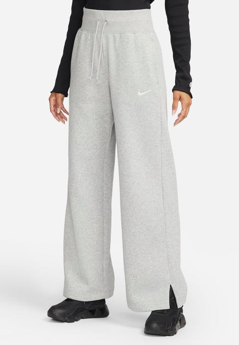 Joggers Nike Phoenix Fleece Wide Leg Gris, Mujer - Image 1