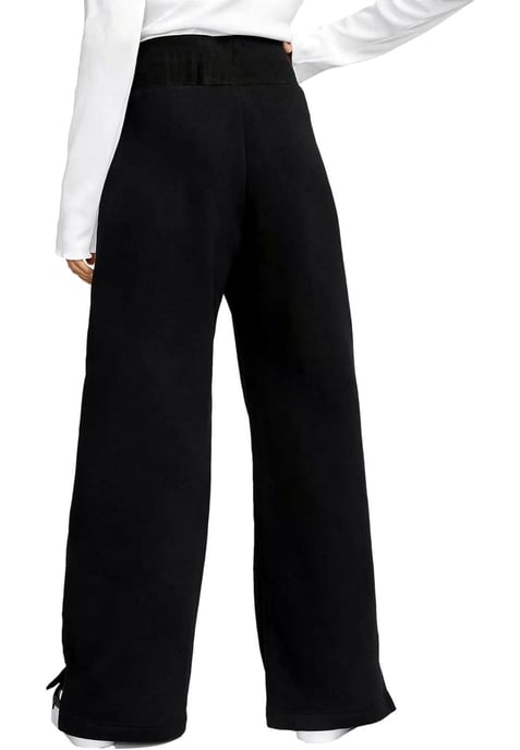 Joggers Nike Phoenix Fleece Wide Leg Negro, Mujer - Image 2