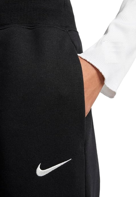 Joggers Nike Phoenix Fleece Wide Leg Negro, Mujer - Image 3
