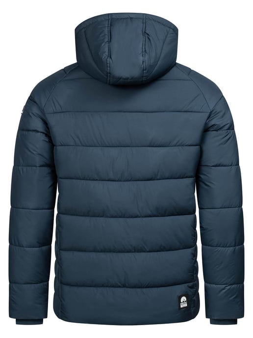 Arctic Seven Chaqueta de Invierno Acolchada para Hombre con Capucha Desmontable Azul Marino - Image 2