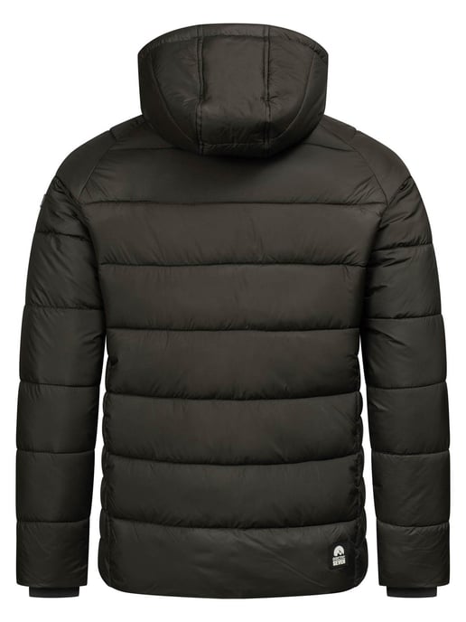 Arctic Seven Chaqueta de Invierno Acolchada para Hombre con Capucha Desmontable Gris Oscuro - Image 2