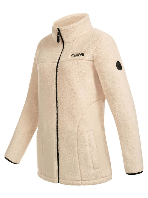 Arctic Seven Chaqueta Polar Sherpa Mujer – Abrigo Cálido con Cremallera Beige - Image 4