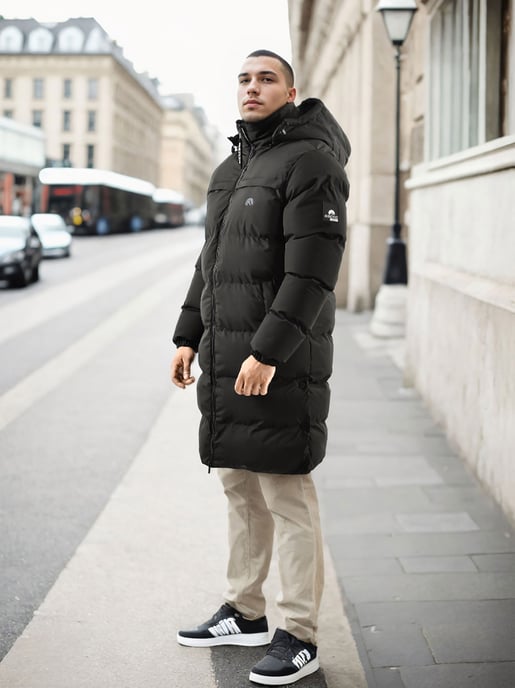 Arctic Seven Parka de Invierno Acolchado para Hombre Negra - Image 2