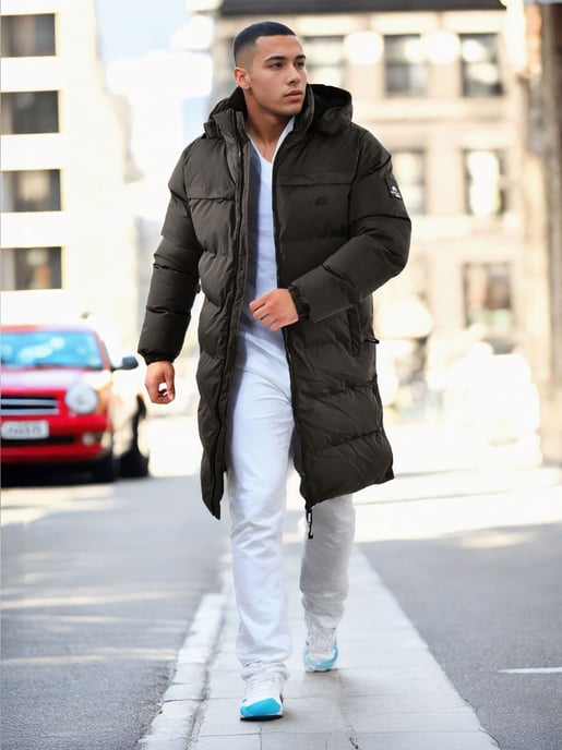 Arctic Seven Parka de Invierno Acolchado para Hombre Gris Oscuro - Image 2